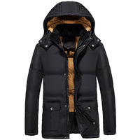 Zima grube mężczyźni odkryty płaszcz z kapturem Plus rozmiar Fur Linner ciepłe kurtki męskie duże kieszenie śnieg Windbreak znosić Sport parki 5XL 3